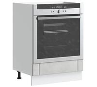 vidaXL Oven Cabinet Lucca Concrete Grey Engineered Wood