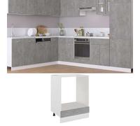 vidaXL Oven Cabinet Lyon Concrete Grey 60x46x81.5 cm Engineered Wood