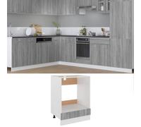 Vidaxl Oven Cabinet Grey Sonoma 60X46X81.5 Cm Engineered Wood