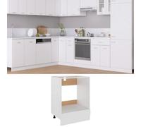 Vidaxl Oven Cabinet Lyon White 60X46X81.5 Cm Engineered Wood