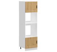 vidaXL Porto Oak Oven Cabinets 2 Pieces in Multilayer Wood
