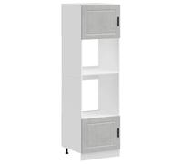vidaXL Oven Cabinets 2 pcs Porto Concrete Grey Engineered Wood oven unit