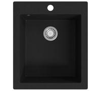vidaXL Overmount Kitchen Sink Single Basin Granite High temperature resistance