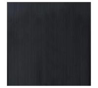 vidaXL Rug Square Black 100x100 cm Bamboo