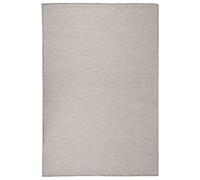 vidaXL Outdoor Flatweave Rug - Rectangular Polypropylene Rug for Patio, Deck Use, Weather-Resistant, UV-Resistant, in Taupe, Measurement 120x170 cm