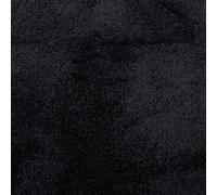 vidaXL OVIEDO Square Rug - Short Pile, Black 240x240 cm, Soft Polyester, Suitable for Living Room/Bedroom/Office, Underfloor Heating Safe