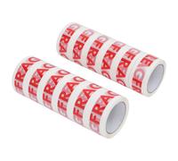 vidaXL Packaging Tape 12 pcs FRAGILE Printed White 48 mm x 66 m