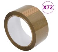 vidaXL Packaging Tape 72 pcs Brown 48 mm x 66 m