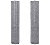 vidaXL Non-Slip Painter's Fleece 2 Pieces 2532 cm 180 g/m² Grey, Protective Fleece, Non-Slip, Floor Protection Painter's Fleece, Cover Fleece, Painter's Cover Fleece