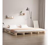 Solid Wood Pine Bed Frame Wooden Bed Base Bedstead Mattress Foundation vidaXL