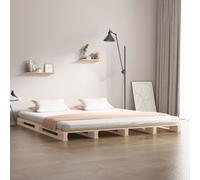 Solid Wood Pine Bed Frame Wooden Bed Base Bedstead Mattress Foundation vidaXL