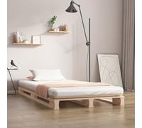 vidaXL Pallet Bed Bedroom Bed Frame Bed Base 90x190 cm Single Solid Wood Pine