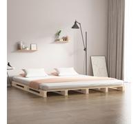 (natural, 180 x 200 cm) vidaXL Solid Wood Pine Bed Frame Wooden Bed Base Bedstead Mattress Foundation