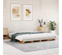 Solid Wood Pine Bed Frame Wooden Bed Base Bedstead Mattress Foundation vidaXL