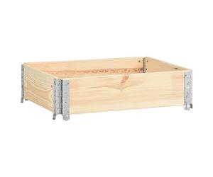 vidaXL Pallet Collar 60x80 cm Solid Pine Wood