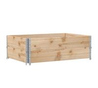 vidaXL Pallet Collars 2 pcs 120x80 cm Solid Wood Pine
