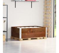 vidaXL Pallet Collars 2 pcs Brown 120x80 cm Solid Wood Pine