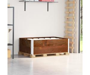 vidaXL Pallet Collars 2 pcs Brown 120x80 cm Solid Wood Pine