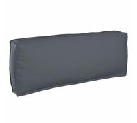 vidaXL - Outdoor Cushion/Rectangular Sofa Pillow Anthracite - Modern Design/Removable Cover - 120 x 40 x 12 cm - Polyester Fiberfill - Indoor Use - Living Room/Patio/Indoor Furniture Accessory