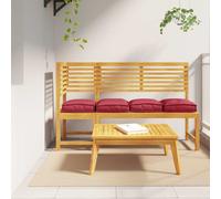 vidaXL Pallet Cushion for suitable for Seat 4 pcs Wine Red