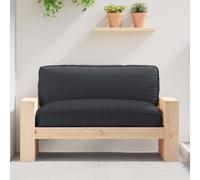 vidaXL Pallet Cushion for suitable for Seat Black 120 x 80 x 12 cm