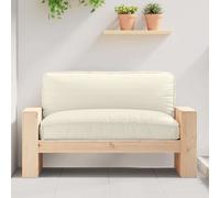 vidaXL Pallet Cushion for suitable for Seat Cream 120 x 80 x 12 cm
