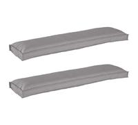 vidaXL Pallet Cushion Set 2 pcs Grey 150 x 40 x 8 cm Oxford fabric