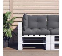 vidaXL Pallet Cushions 3 pcs Anthracite Fabric