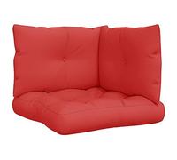 vidaXL Pallet Cushions - Red, 3 pcs, Polyester Fabric, Water-Resistant, Suitable for Indoor & Outdoor Furniture, Optimal Comfort
