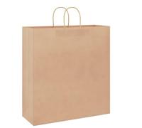 vidaXL Kraft Paper Bags, Pack of 250 with Brown Handles 45 x 17 x 48 cm, Paper Bag, Paper Gift Bag, Kraft Paper Gift Bag