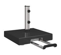 vidaXL Parasol Base Black 41 x 41 x 37 cm Granite