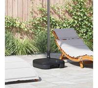 vidaXL Parasol Base Black 45 x 45 x 29.5 cm High-density polyethylene, Garden an