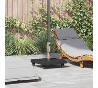 Parasol Base 30kg Black Granite Square