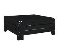 vidaXL Parasol Base Cover Black Solid Wood Pine