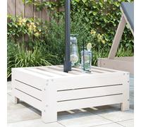 vidaXL Parasol Base Cover White Solid Wood Pine