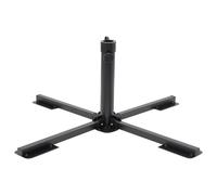 vidaXL Parasol Base Foldable for Ø38/48 mm Pole Umbrella Base Glossy Black Steel