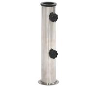 Parasol Base For Ø38/48 Mm Pole Silver Stainless Steel