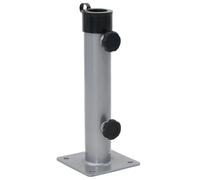 vidaXL Parasol Base for Ø38/48 mm Pole Silver Steel