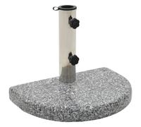 Parasol Base Grey Granite 40x28x4cm 10kg Stainless Steel Tube 57mm +2 bolts & ad