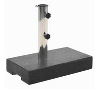 VidaXL Parasol Base Granite 25 kg Rectangular Black, Black