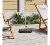 Vidaxl Parasol Base Granite 28.5 Kg Round Black