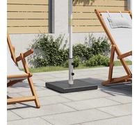 vidaXL Parasol Base Granite 28.5 kg Square Black