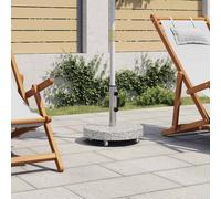 vidaXL Parasol Base Granite 30 kg Round Grey