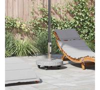 vidaXL Parasol Base Grey 45 x 45 x 45 cm Granite and Stainless Steel
