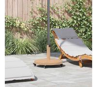 vidaXL Parasol Base Light Wood 48 x 48 x 32 cm