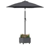 vidaXL Parasol Base Manual Anthracite 45 x 45 x 45 cm Steel