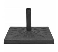 vidaXL Parasol Base Resin Square Black 19 kg