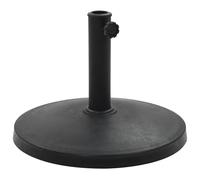 vidaXL Parasol Base Round Polyresin 10 kg Black UK