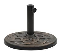 Parasol Base Round Bronze Polyresin 54.5x33cm 19kg w/Locking Bolt Adapters incl