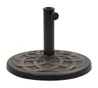 vidaXL Parasol Base Round Polyresin 24.3 lb Bronze